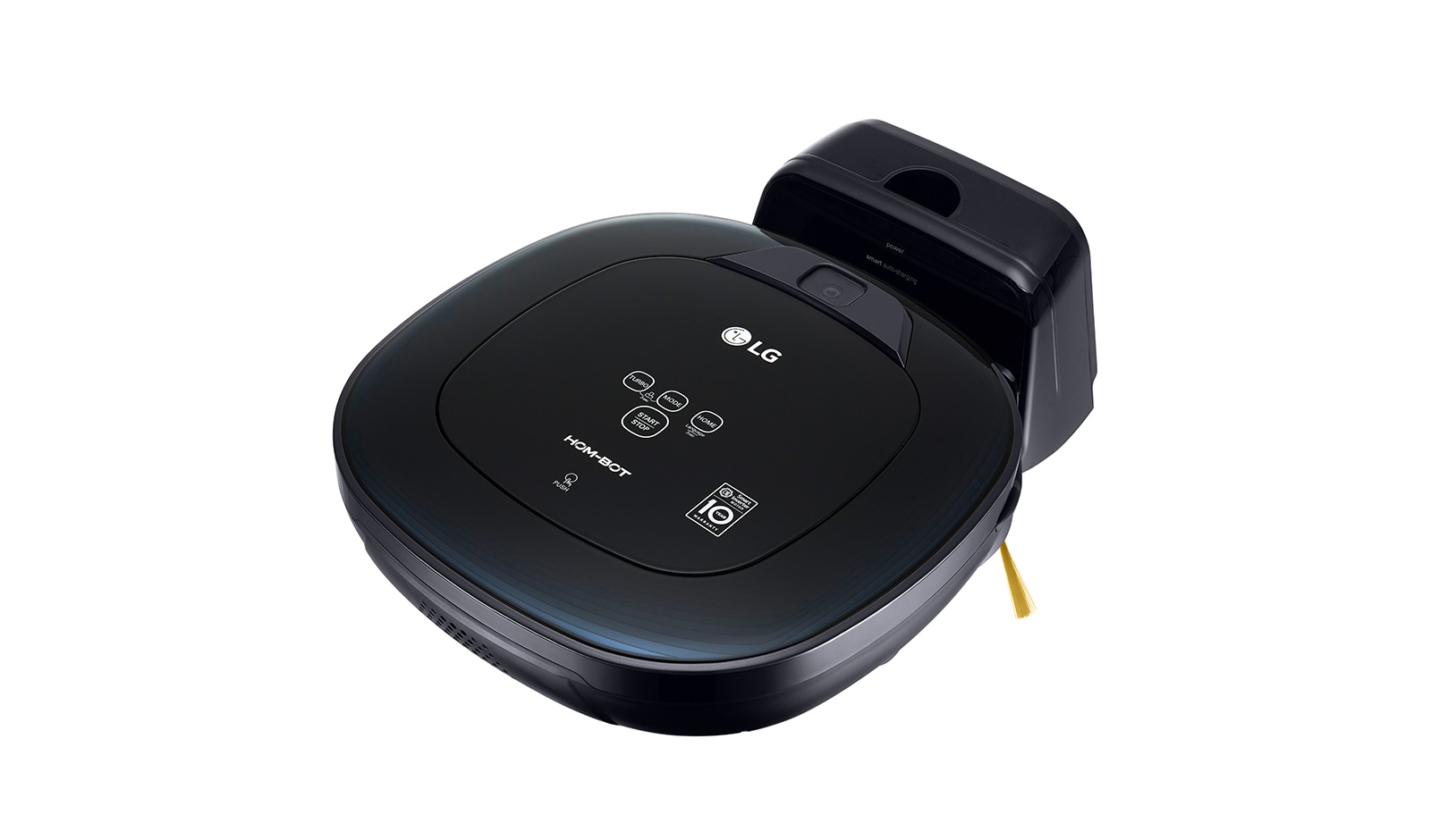 LG Ny robotdammsugare i ocean black färg med Smart Inverter Motor™ och ännu noggrannare rengöring i hörnen, VR8600OB